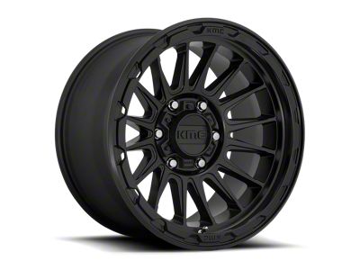 KMC Impact Satin Black 8-Lug Wheel; 17x8.5; 0mm Offset (01-06 Silverado 2500 HD)