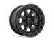 KMC Chase Satin Black with Gloss Black Lip 5-Lug Wheel; 20x9; 0mm Offset (02-08 RAM 1500, Excluding Mega Cab)