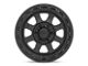 KMC Chase Satin Black with Gloss Black Lip 5-Lug Wheel; 20x9; 0mm Offset (02-08 RAM 1500, Excluding Mega Cab)