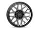 KMC Grenade Off-Road Matte Gray with Matte Black Lip 5-Lug Wheel; 18x8.5; 0mm Offset (02-08 RAM 1500, Excluding Mega Cab)