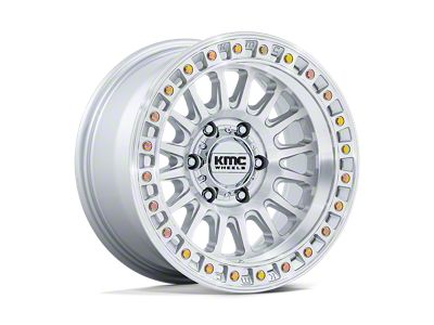 KMC IMS Gloss Silver with Machined Face 8-Lug Wheel; 18x9; 0mm Offset (06-08 RAM 1500 Mega Cab)