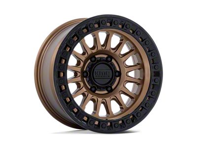 KMC IMS Matte Bronze with Gloss Black Lip 8-Lug Wheel; 18x9; 18mm Offset (06-08 RAM 1500 Mega Cab)