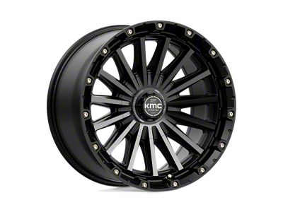 KMC Signal Satin Black with Gray Tint 5-Lug Wheel; 17x9; 0mm Offset (02-08 RAM 1500, Excluding Mega Cab)