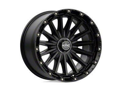 KMC Signal Satin Black 5-Lug Wheel; 17x9; 0mm Offset (02-08 RAM 1500, Excluding Mega Cab)