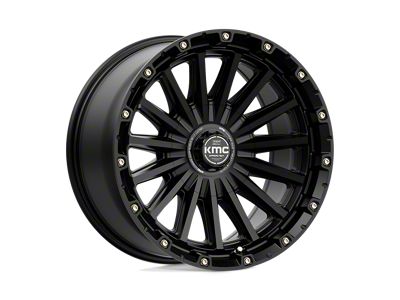 KMC Signal Satin Black 5-Lug Wheel; 20x9; 0mm Offset (02-08 RAM 1500, Excluding Mega Cab)