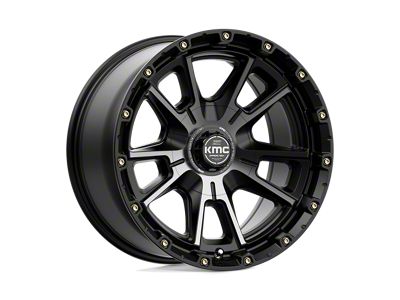 KMC Sync Satin Black with Gray Tint 5-Lug Wheel; 17x9; 0mm Offset (02-08 RAM 1500, Excluding Mega Cab)