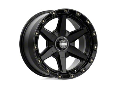 KMC Tempo Satin Black 5-Lug Wheel; 17x9; 0mm Offset (02-08 RAM 1500, Excluding Mega Cab)