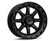 KMC Chase Satin Black with Gloss Black Lip 8-Lug Wheel; 20x9; 18mm Offset (03-09 RAM 2500)