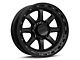 KMC Chase Satin Black with Gloss Black Lip 8-Lug Wheel; 18x9; 0mm Offset (03-09 RAM 2500)