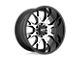 KMC Grenade Crawl Beadlock Satin Black 8-Lug Wheel; 18x9; -24mm Offset (03-09 RAM 2500)