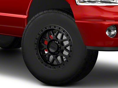 KMC GRS Satin Black 8-Lug Wheel; 17x9; 18mm Offset (03-09 RAM 2500)