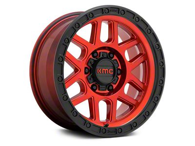 KMC Mesa Candy Red with Black Lip 8-Lug Wheel; 20x9; 0mm Offset (03-09 RAM 2500)