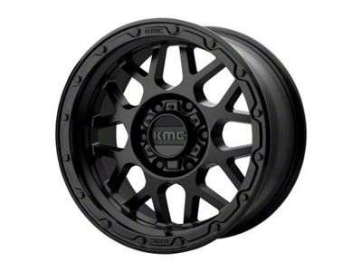 KMC Grenade Off-Road Matte Black 8-Lug Wheel; 17x8.5; 0mm Offset (03-09 RAM 3500 SRW)