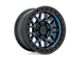 KMC GRS Midnight Blue with Gloss Black Lip 8-Lug Wheel; 17x9; 18mm Offset (03-09 RAM 3500 SRW)