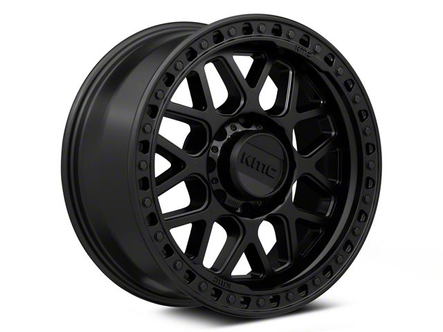 KMC GRS Satin Black 8-Lug Wheel; 17x8.5; 0mm Offset (03-09 RAM 3500 SRW)