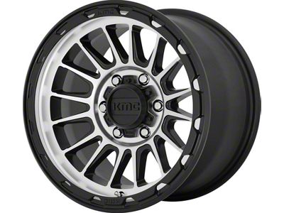 KMC Impact Satin Black Machined 8-Lug Wheel; 17x8.5; 0mm Offset (03-09 RAM 3500 SRW)