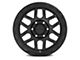KMC Mesa Satin Black with Gloss Black Lip 8-Lug Wheel; 18x9; 18mm Offset (03-09 RAM 3500 SRW)