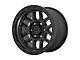 KMC Mesa Satin Black with Gloss Black Lip 8-Lug Wheel; 17x9; -12mm Offset (03-09 RAM 3500 SRW)