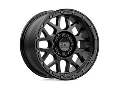 KMC Grenade Off-Road Matte Black 6-Lug Wheel; 17x9; 18mm Offset (04-08 F-150)