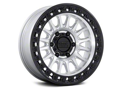 KMC IMS Machined with Matte Black Lip 6-Lug Wheel; 17x8.5; -10mm Offset (04-08 F-150)