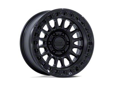 KMC IMS Matte Black with Gloss Black Lip 6-Lug Wheel; 18x9; 18mm Offset (04-08 F-150)