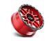 KMC Mesa Candy Red with Black Lip 6-Lug Wheel; 20x9; 0mm Offset (04-08 F-150)