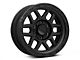 KMC Mesa Satin Black with Gloss Black Lip 6-Lug Wheel; 17x8.5; 0mm Offset (04-08 F-150)