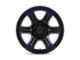 KMC Outrun Matte Black with Gloss Black Lip 6-Lug Wheel; 17x8.5; -10mm Offset (04-08 F-150)