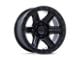 KMC Outrun Matte Black with Gloss Black Lip 6-Lug Wheel; 17x8.5; 18mm Offset (04-08 F-150)