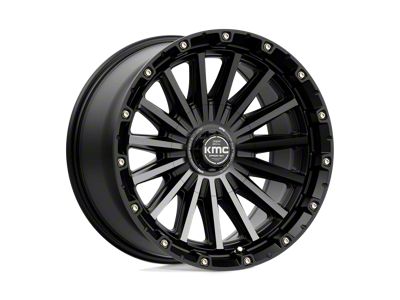 KMC Signal Satin Black with Gray Tint 6-Lug Wheel; 17x9; -12mm Offset (04-08 F-150)