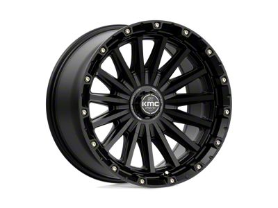 KMC Signal Satin Black 6-Lug Wheel; 20x9; 0mm Offset (04-08 F-150)