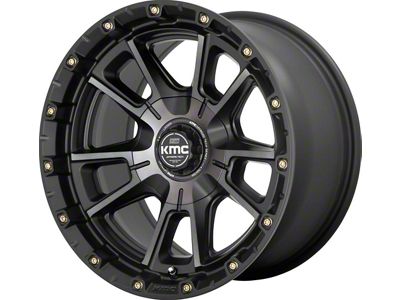 KMC Sync Satin Black with Gray Tint 6-Lug Wheel; 17x9; 18mm Offset (04-08 F-150)