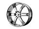 KMC Brodie Chrome 6-Lug Wheel; 20x9; 15mm Offset (07-13 Sierra 1500)