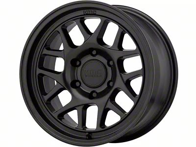 KMC Bully Ol Satin Black 6-Lug Wheel; 17x8.5; 0mm Offset (07-13 Sierra 1500)