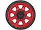 KMC Chase Candy Red with Black Lip 6-Lug Wheel; 17x9; 0mm Offset (07-13 Sierra 1500)