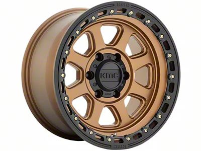 KMC Chase Matte Bronze with Black Lip 6-Lug Wheel; 17x9; -12mm Offset (07-13 Sierra 1500)