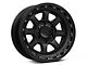 KMC Chase Satin Black with Gloss Black Lip 6-Lug Wheel; 17x9; 0mm Offset (07-13 Sierra 1500)