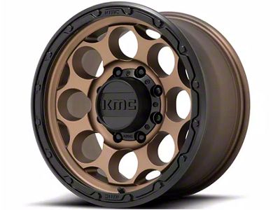 KMC Dirty Harry Matte Bronze with Black Lip 6-Lug Wheel; 17x9; -12mm Offset (07-13 Sierra 1500)