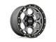 KMC Dirty Harry Satin Gray with Black Lip 6-Lug Wheel; 17x8.5; 0mm Offset (07-13 Sierra 1500)