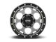 KMC Dirty Harry Satin Gray with Black Lip 6-Lug Wheel; 17x8.5; 0mm Offset (07-13 Sierra 1500)