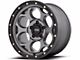 KMC Dirty Harry Satin Gray with Black Lip 6-Lug Wheel; 18x8.5; 0mm Offset (07-13 Sierra 1500)