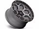 KMC Dirty Harry Satin Gray with Black Lip 6-Lug Wheel; 18x8.5; 0mm Offset (07-13 Sierra 1500)