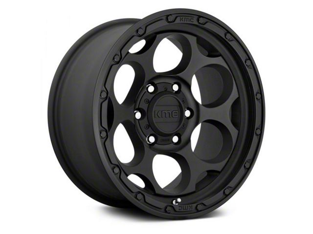 KMC Dirty Harry Textured Black 6-Lug Wheel; 18x8.5; 18mm Offset (07-13 Sierra 1500)