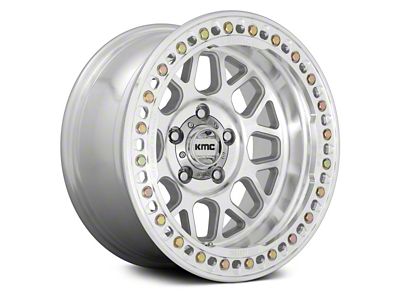 KMC Grenade Crawl Beadlock Machined 6-Lug Wheel; 18x9; -24mm Offset (07-13 Sierra 1500)