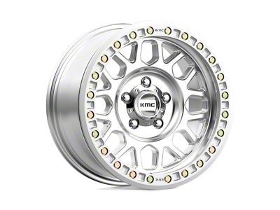 KMC Grenade Desert Beadlock Machined 6-Lug Wheel; 20x9; -12mm Offset (07-13 Sierra 1500)