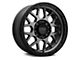 KMC Grenade Off-Road Matte Gray with Matte Black Lip 6-Lug Wheel; 18x8.5; 0mm Offset (07-13 Sierra 1500)