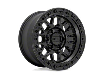 KMC GRS Satin Black 6-Lug Wheel; 17x9; 0mm Offset (07-13 Sierra 1500)