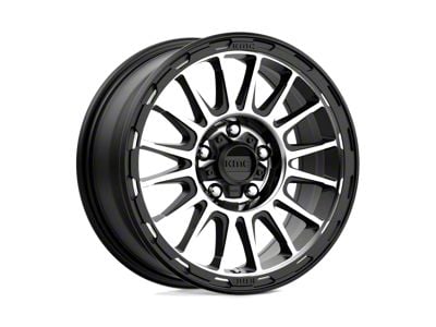 KMC Impact Satin Black Machined 6-Lug Wheel; 17x8; 20mm Offset (07-13 Sierra 1500)