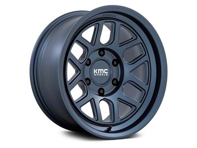 KMC Mesa Forged Monoblock Metallic Blue 6-Lug Wheel; 18x9; -12mm Offset (07-13 Sierra 1500)