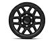 KMC Mesa Satin Black with Gloss Black Lip 6-Lug Wheel; 17x9; -12mm Offset (07-13 Sierra 1500)
